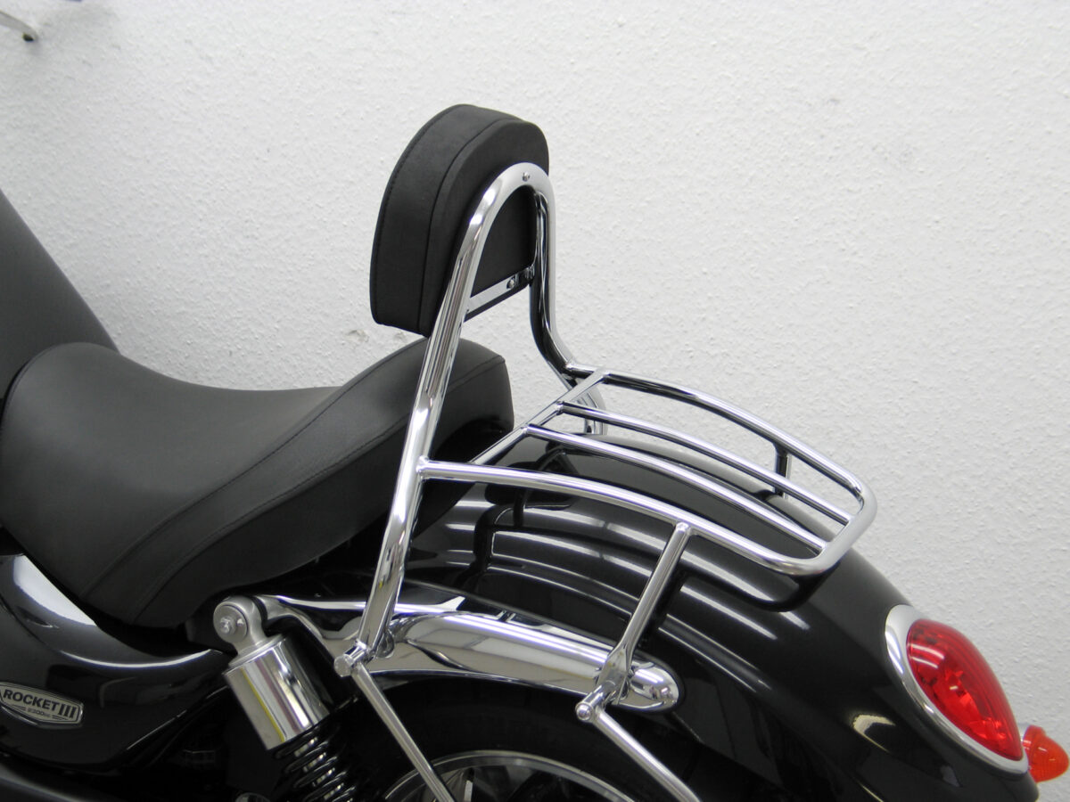 fahrer sissy bar mit kissen und gepäckträger fehling